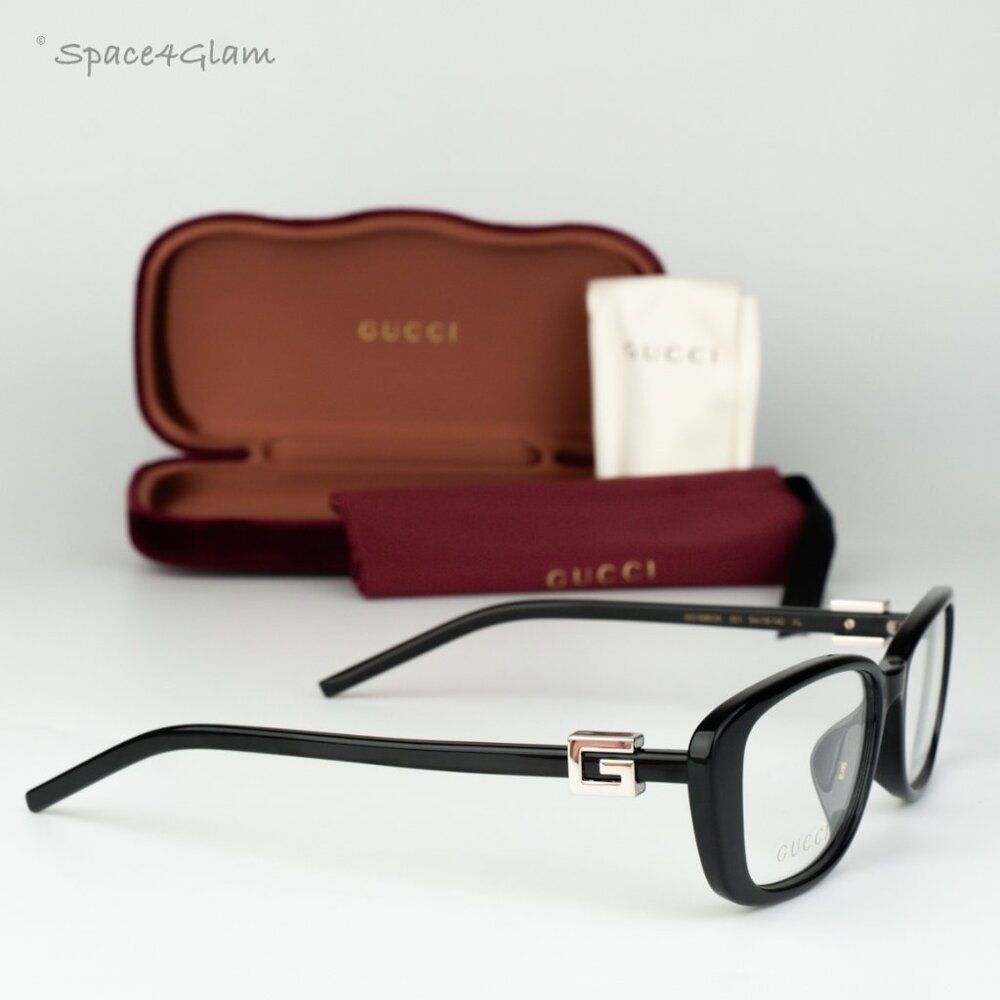 Gucci Women Eyeglasses Black Demo Square GG1685OK 001 BRAND NEW - Picture 4 of 10